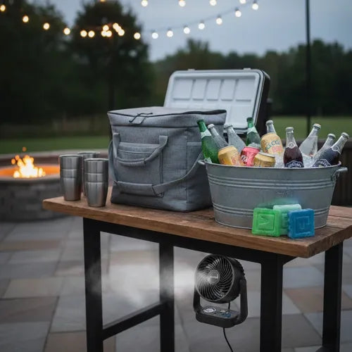 Boissons pétillantes conservées au frais grâce à un sac isotherme pendant une soirée