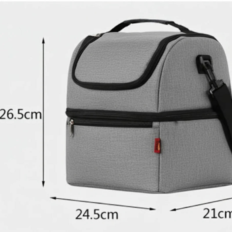 Cm du sac isotherme repas gris