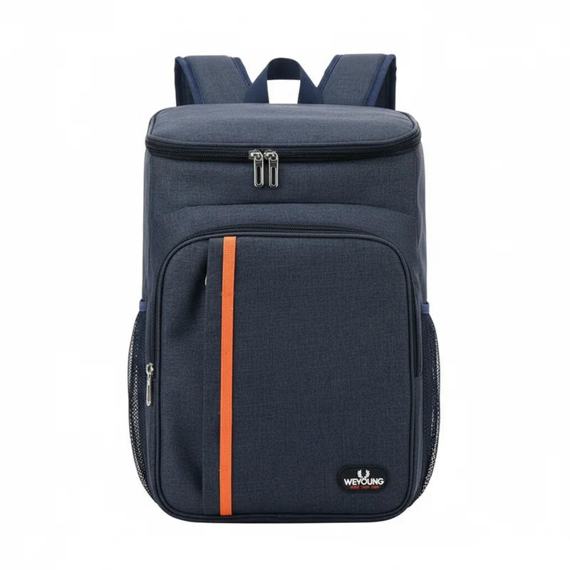 Sac à dos isotherme bleu marine de face