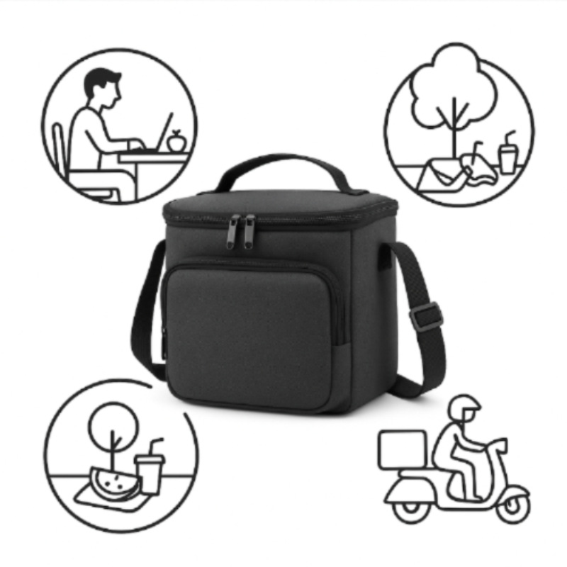 Sac isotherme avec une légende de dessin