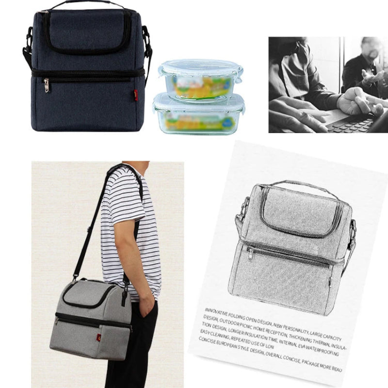 Sac isotherme à double compartiment