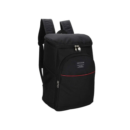 Sac à dos isotherme noir 20l de face sur fond blanc