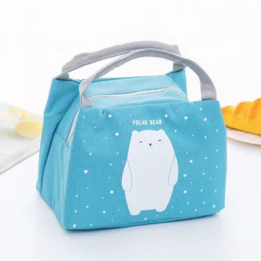 Sac isotherme pour bebe bleu avec ourson