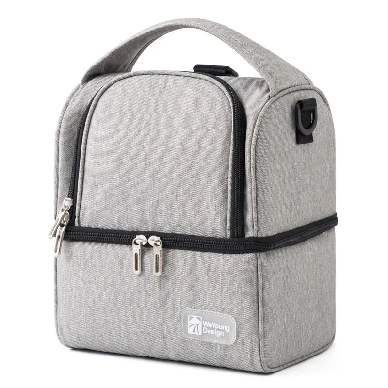Sac isotherme pour bebe gris chiné