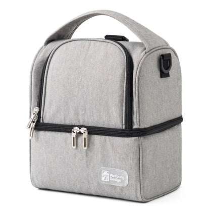 Sac isotherme pour bebe gris chiné