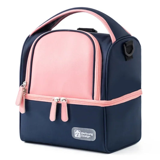 Sac isotherme pour bebe bleu et rose