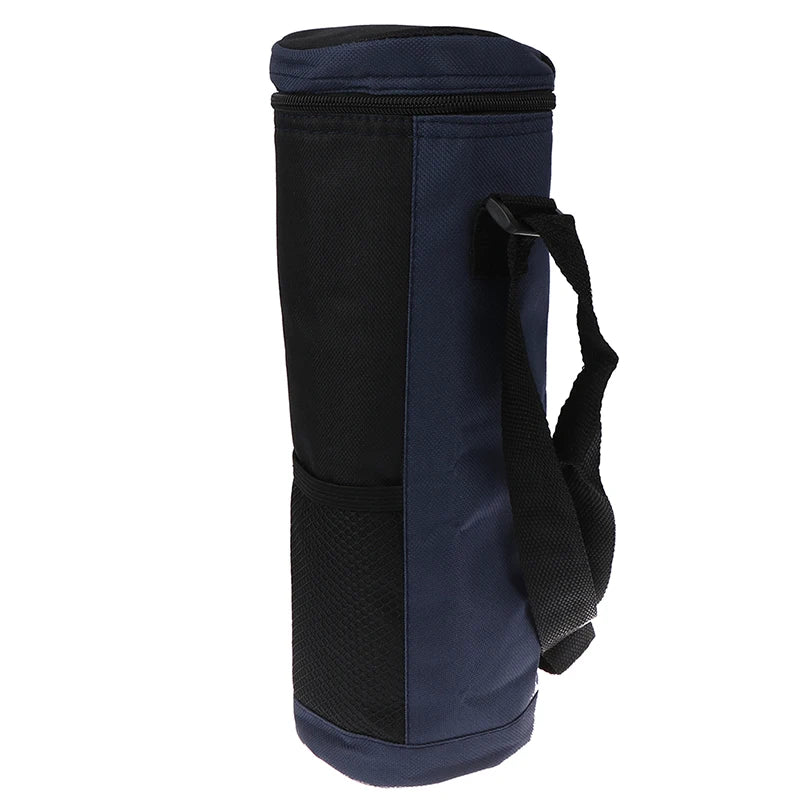 Sac isotherme pour bouteille bleu et noir