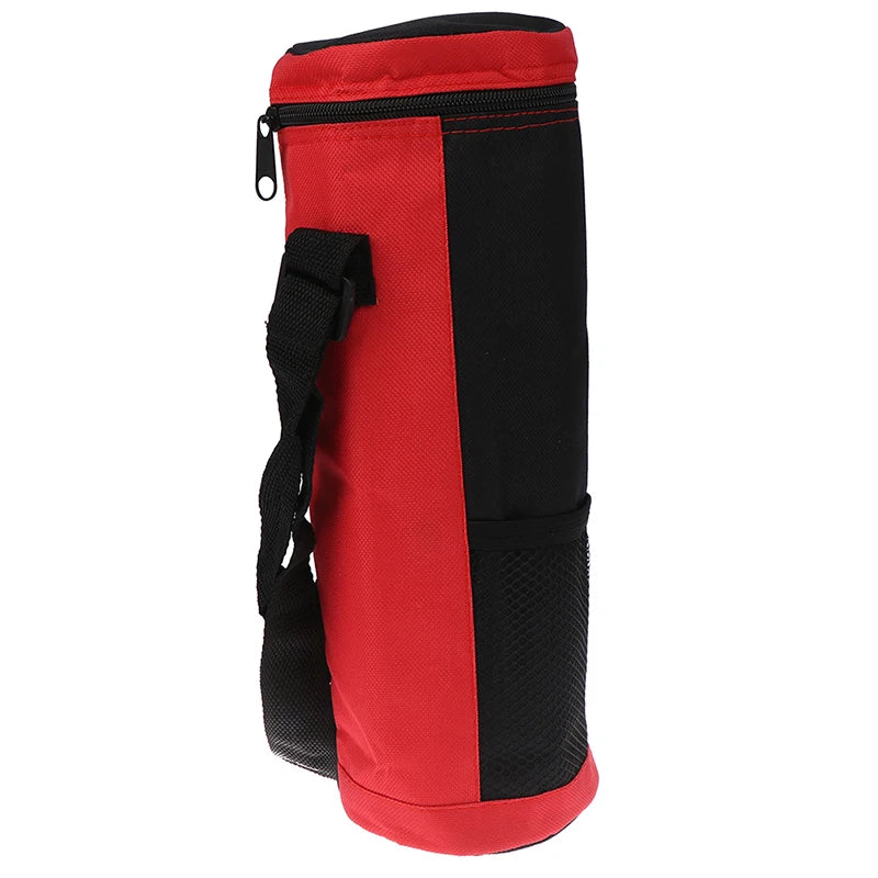 Sac isotherme de bouteille rouge et noir de coter