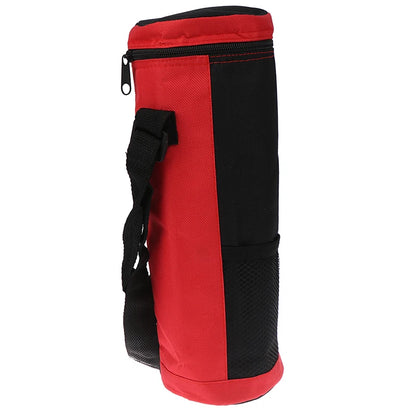 Sac isotherme de bouteille rouge et noir de coter