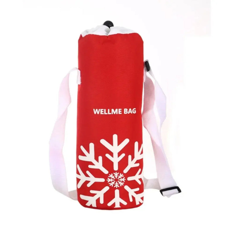 Sac isotherme pour bouteille rouge et blanc
