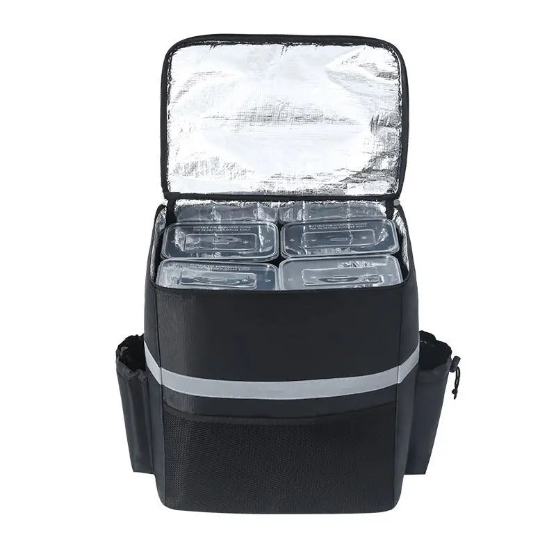 Sac isotherme de livraison noir ouvert