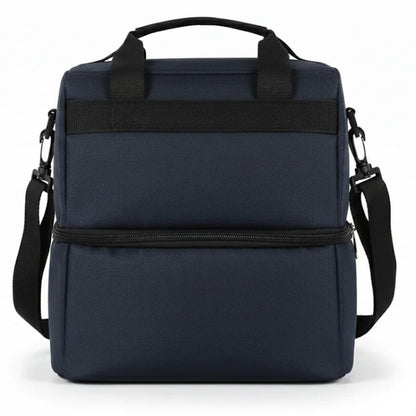 Sac isotherme repas bleu vu de dos
