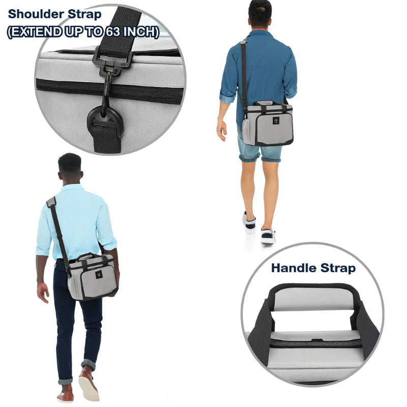 Sac isotherme pour repas et pique-nique gris porter