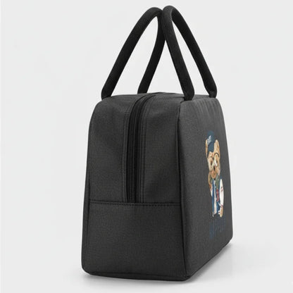 Sac isotherme repas motif ours noir de coter
