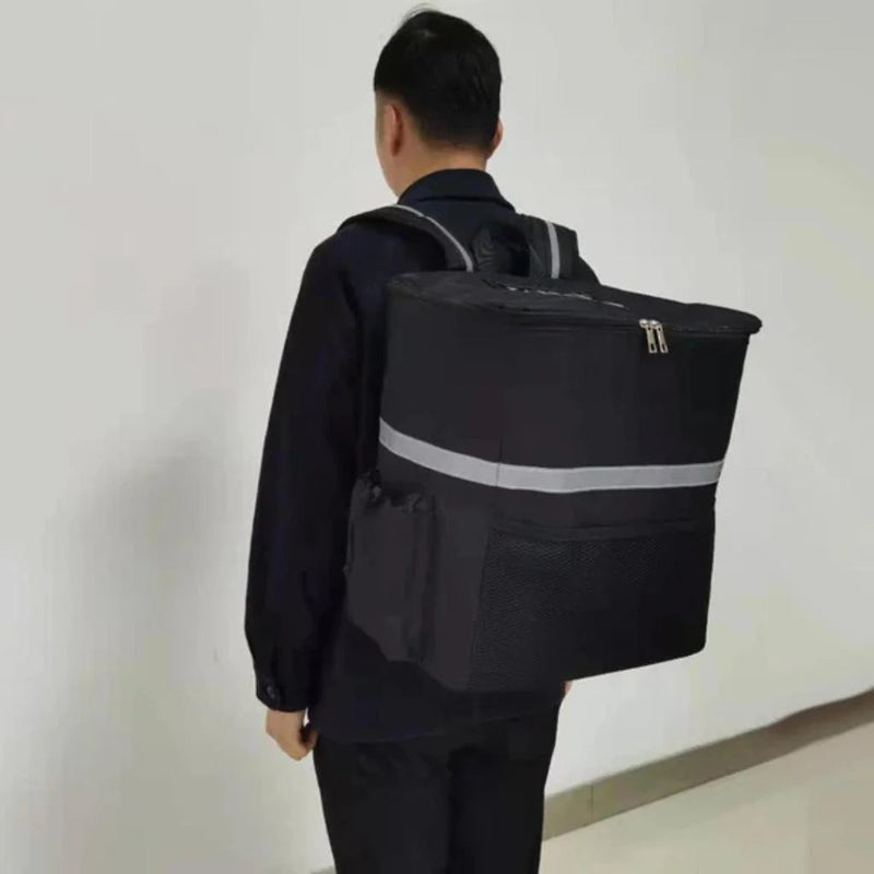Sac isotherme livraison noir sans motif porter
